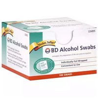 Alcohol Swabs, Regular, 100 Each