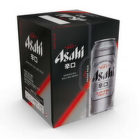 Asahi Super Dry 16.9oz Cans (4-pack), 67.6 Ounce