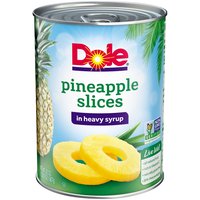 Dole Pineapple Slices In Heavy Syrup, 20 Ounce