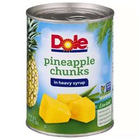 Dole Pineapple Chunks In Heavy Syrup, 20 Ounce