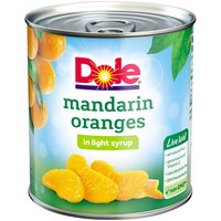 Dole Mandarin Oranges In Light Syrup, 11 Ounce