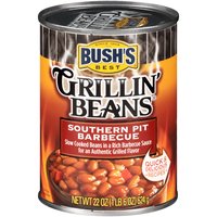 Bush's Best Grillin' Beans, Southern Pit Barbecue Beans, 22 Ounce