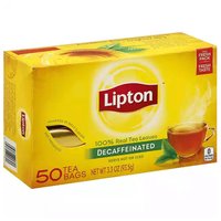 Lipton Decaffeinated Tea Bags, 50 Each