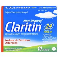 Claritin Allergy Tablets, 24-Hour Relief, 10 Each