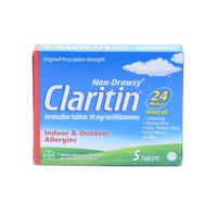 Claritin Allergy Tablets, Non-Drowsy, 10mg, 5 Each