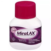 Miralax Laxative Powder, Unflavored, 4.1 Ounce