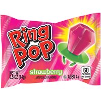 Topps Ring Pop, Strawberry, 0.5 Ounce