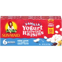 Sun-Maid Raisins, Vanilla Yogurt (Pack of 6), 6 Ounce