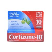 Cortizone 10 Anti-Itch Creme, Maximum Strength, Aloe Vera, 1 Ounce