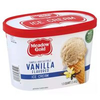 Meadow Gold Vanilla Ice Cream, 48 Ounce