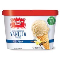 Meadow Gold Ice Cream, Vanilla Bean, 48 Ounce