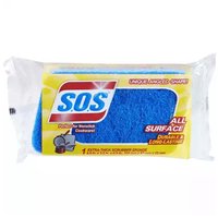 SOS Extra Thick Scrubber Sponge, 1 Each