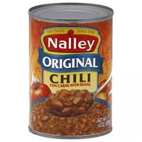 Nalley Original Chili Con Carne with Beans, 14 Ounce