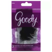 Goody Blk Hair Nets, 3 Each