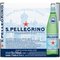 San Pellegrino Sparkling Mineral Waters, Bottles (Pack of 12), 9000 Millilitre