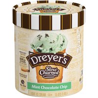 Dreyer's Light Mint Chocolate Chip Ice Cream, 48 Ounce