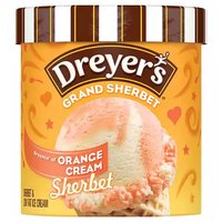 Dreyer's Orange Cream Sherbet & Light Vanilla Ice Cream, 48 Ounce