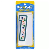 Dec A Cake Numeral Candle, 1, 0.59 Ounce