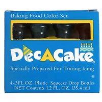 Dec A Cake Baking Food Color Set, 1.28 Ounce