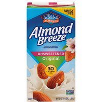 Almond Breeze Original Almond Milk, Unsweetened, 64 Ounce