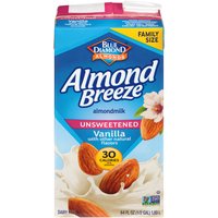 Almond Breeze Vanilla Almondmilk, Unsweetened, 64 Ounce