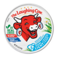 The Laughing Cow Creamy Light Spreadable Cheese Wedges, 8 count, 5.4 Ounce