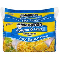 Maruchan Souper Soy Sauce Ramen Noodle Soup, 18 Ounce