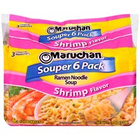 Maruchan Souper Shrimp Ramen Noodle Soups, 18 Ounce