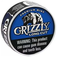 Grizzly Long Cut Mint Snuff Roll, 1 Each