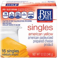 Best Yet American Cheese Singles, 16 Ounce