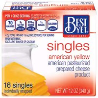 Best Yet American Cheese Singles, 12 Ounce