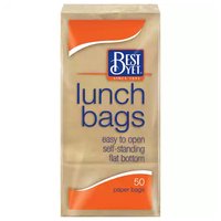 Best Yet Paper Lunch Bags, 50 Each
