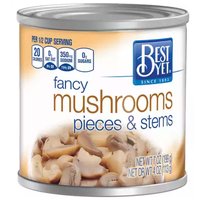 Best Yet Mushrooms, Pieces & Stems, 4 Ounce