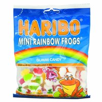 Haribo Mini Rainbow Frogs Gummi Candy, 5 Ounce