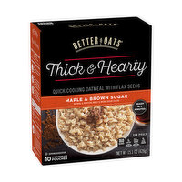 Better Oats Thick and Hearty Maple Brown Sugar, 15.1 Ounce