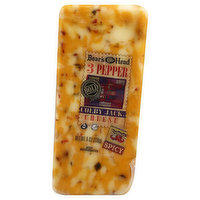 Boar's Head 3 Pepper Colby Jack Cheese, Spicy, 8 Ounce