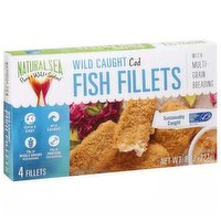 Natural Sea Premium Cod Fillets With Multigrain Breading - 4 Ct, 8 Ounce