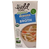 Field Day Organic Chicken Broth, Low Sodium, 32 Ounce