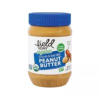Field Day Organic Smooth & Salted Peanut Butter, 18 Ounce