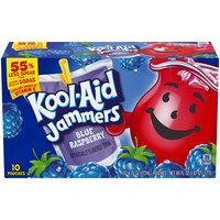 Kool-Aid Jammers Blue Raspberry Drink, 10 count, 60 Ounce