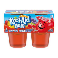 Kool-Aid Gels Tropical Punch Snacks, 4-ct Cups, 14 Ounce