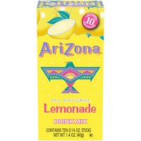 Arizona Powdered Drink Mix, Lemonade, 10 Each