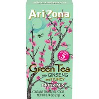 Arizona Green Tea Powdered Drink Mix Sticks, 10 Each