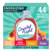 Crystal Light Energizing Variety Pack, On-the-Go Packets, 44 Each