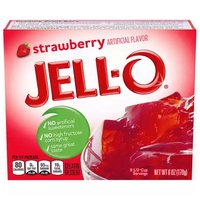 Jell-O Instant Gelatin Mix, Strawberry, 6 Ounce