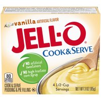 Jell-O Cook and Serve Pudding, Vanilla, 3 Ounce