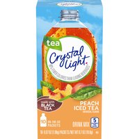 Crystal Light Peach Iced Tea Powdered Drink Mix, 10 Each