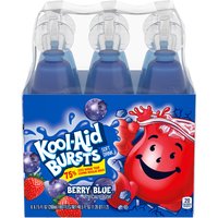 Kool-Aid Bursts Berry Blue Soft Drink, 6 count, 40.5 Ounce