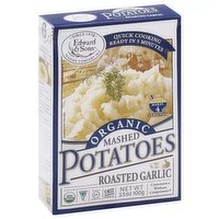 Edward & Sons Organic Mashed Potatoes Roasted Garlic, 3.5 Ounce