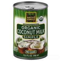 Native Forest Organic Simple Coconut Milk, Unsweetened, 13.5 Ounce